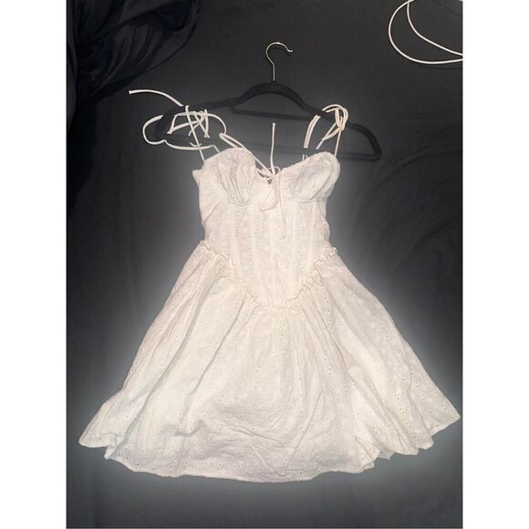 BABYBOO size XS women’s white corset mini dress - Picture 1 of 4